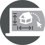 An icon representing digital design