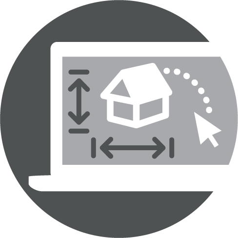 An icon representing digital design