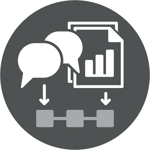 An icon representing visual story development